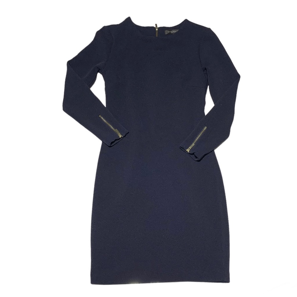 Dynamite Like New Navy Blue Longsleeves Bodycon Dress Size XS